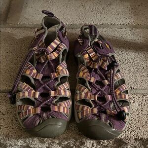 Keen Outdoor Sandals with Multicolor Stripes